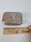 Antique Sterling Silver Hinged Box Tin Victorian 
