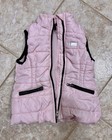 Calvin Klein Jeans Girls 2t Light Pink Puffer Vest Logo Patch Mock Neck Zip Up