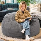 2 Size Large Bean Bag Sofa Chair Indoor For Adults Kids Lazy Lounger Couch Sofa