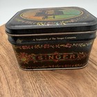 Vintage Singer Sewing Tin Set Nested Boxes W Supplies Rusty Patina