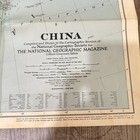 Vintage 1945 Wwii Map China Chosen Korea French Indochina Siam Tannu Tuva Decor