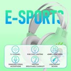 Gaming Headset Led Headphones Usb Wired For Pc Laptop Ps4 Computer Mac With Mic