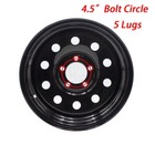 2x Black 15x6 Trailer Rim Wheel 5 Lug Holes 4 5 Bc 15 X 6 Inch 5x4 5 Bolt Circle