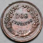 1936 Peru Dos 2 Centavos Au Radiant Sun Coin  24110303r 