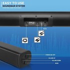 Pyle-home Wave Base Bluetooth Tabletop Soundbar Digital Speaker - Aux 3 5mm