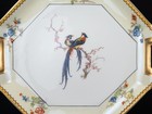 Antique Theodore Haviland Limoges Bird Of Paradise Porcelain Cake Plate Platter