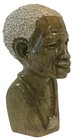 Hand Carved Stone Zimbabwe African Shona Style Male Head Bust -7   