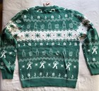 Jameson Irish Whiskey Festive Holiday Ugly Christmas Sweater Size Large  new 