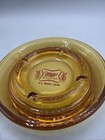 Vintage Marketing Ashtray Miller High Life Beer Amber Glass Usa - 6 5 Inches 