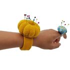 Wrist Pin Cushion Pumpkin Shaped Sewing Needle Holder For Diy Handcraft Tool