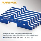 Powertec Router Table Set Up Bars  Precision Woodworking Tools - 7pcs  71579 