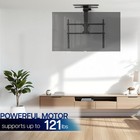 Vivo Black Electric Flip Down Ceiling Tv Mount For 37 To 86 Inch Screens