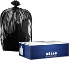 64-65 Gallon Heavy Duty Black Trash Bags 25 Count Industrial Strength