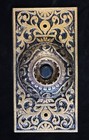 Ornate Victorian Cast Bronze   Brass Working  Electric Doorbell Antique C 1890