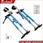 Findmall 36  - 48  Adjustable Aluminum Alloy Stilt Tool For Walking Taping Blue
