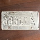 1981 Vintage Indiana License Plate 2n5686 May Expiration Tag Passenger Vehicle