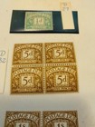 Great Britain 37-63 Misc lot Of Postage Due Mint Stamps 1 2d  5d  1s 