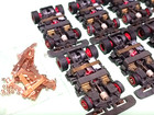 Tyco Tcr 10 Set Red Wheels Chassis Complete Brand New Must Have 