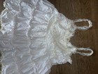 Vintage Girls    Crinoline Petticoat       Full Skirt With Ribbon   Lace Trim 2 