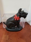 Vintage Black Cast Iron  Scottish Terrier Scotty Dog Statue Door Stop Book End