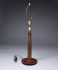 Antique Wwii Trench Art Shell Lamp W  Victory  v    Crazy Shade
