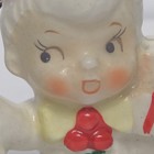 Vtg Holt Howard Girl Pixie Sitting With Gifts Skates Ornament Figurine Htf Rare 