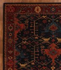 Hand-tufted Rust Red Floral Wool Area Rug Traditional Handmade Carpet For Living