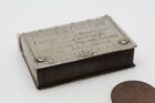 Antique Victorian English Book Shaped Advertising Match Safe   Vesta Case