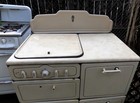 O Keefe Merritt Vintage 4 Burner Gas Stove 1920s  Rare Art Deco Back Panel Only