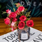 12 Heads Artificial Flowers Faux Silk Bouquet Fake Rose Wedding Home Party Decor