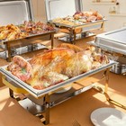 9qt 4x Gold 304 Stainless Steel Chafing Dishes Buffet Warmers W  Multi-size Pans