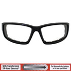 Sly Padded Motorcycle Glasses Transition Lens Clear To Smoke By Global Vision