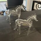 Vintage Hand Blown Art Glass Unicorn Horse Figurines   Ornaments 2