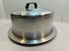 Classic Vintage Regal Aluminum  11 In Round Cake Carrier Latch Closure 1930s