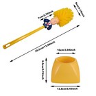 Novelty Trump Toilet Brush Creative Doll Toilet Brush Holder Set Bathroom Tool
