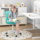 Kids Desk Chair Ergonomic Swivel Children Mesh Study Height Adjustable Turquoise
