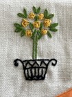 Set Of 3 Vintage Embroidered Silverware Utensil Holders Linen Storage Pouch