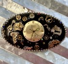 Vintage Steampunk Watch Parts Belt Buckle - Wyler Incaflex Gears Resin Art