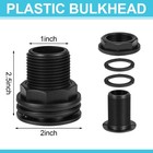 8 Pack 1  Bulkhead Fitting Pp Aquarium Pond Filters Slip X Slip With Male Thr   