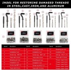 338x Thread Repair Kit  Hss Drill Helicoil Repair Kit Sae metric1 4  5 16  3 8 
