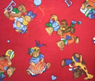 Teddy Bears Alphabet Fabric Sewing Crafting Length Piece 22  X 11  New 