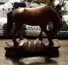 Antique Chinese Carved Wooden Wood Horse Ornament Treen