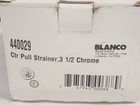 Blanco Deluxe 440029 3 5  Basket Strainer   Chrome   New