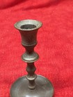 Vintage Brass Candlestick Holder Flared Base Turned Baluster  w4 