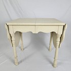 Antique Drop-leaf Work Table Sewing Crafts Old Painted Country Cottage Kid Size