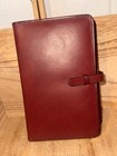 Vintage Coach Burgundy Leather Planner organizer Fs4715 With Original 1991 Pages