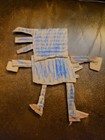 1 Of 1 Cardboard Cutout Art Project Of Sanic The Hedge Hog By A 5yr Old 