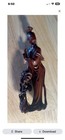 Vintage Chinese Boxwood Carving Chang e Moon Goddess 10  Fine Jointed Scroll Box
