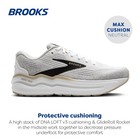 Brooks Mens  Ghost Max Ii Running Shoes - White pelican oyster