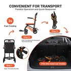 Ultra Lightweight Elderly Transport Wheelchair Portable Folding Transport Chair